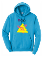 Load image into Gallery viewer, CLO ACADEMY 35 YEARS RETRO YOUTH AND ADULT HOODED SWEATSHIRT