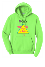 Load image into Gallery viewer, CLO ACADEMY 35 YEARS RETRO YOUTH AND ADULT HOODED SWEATSHIRT