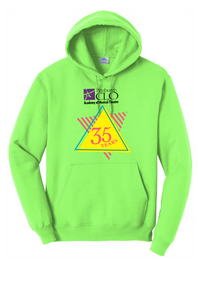 CLO ACADEMY 35 YEARS RETRO YOUTH AND ADULT HOODED SWEATSHIRT