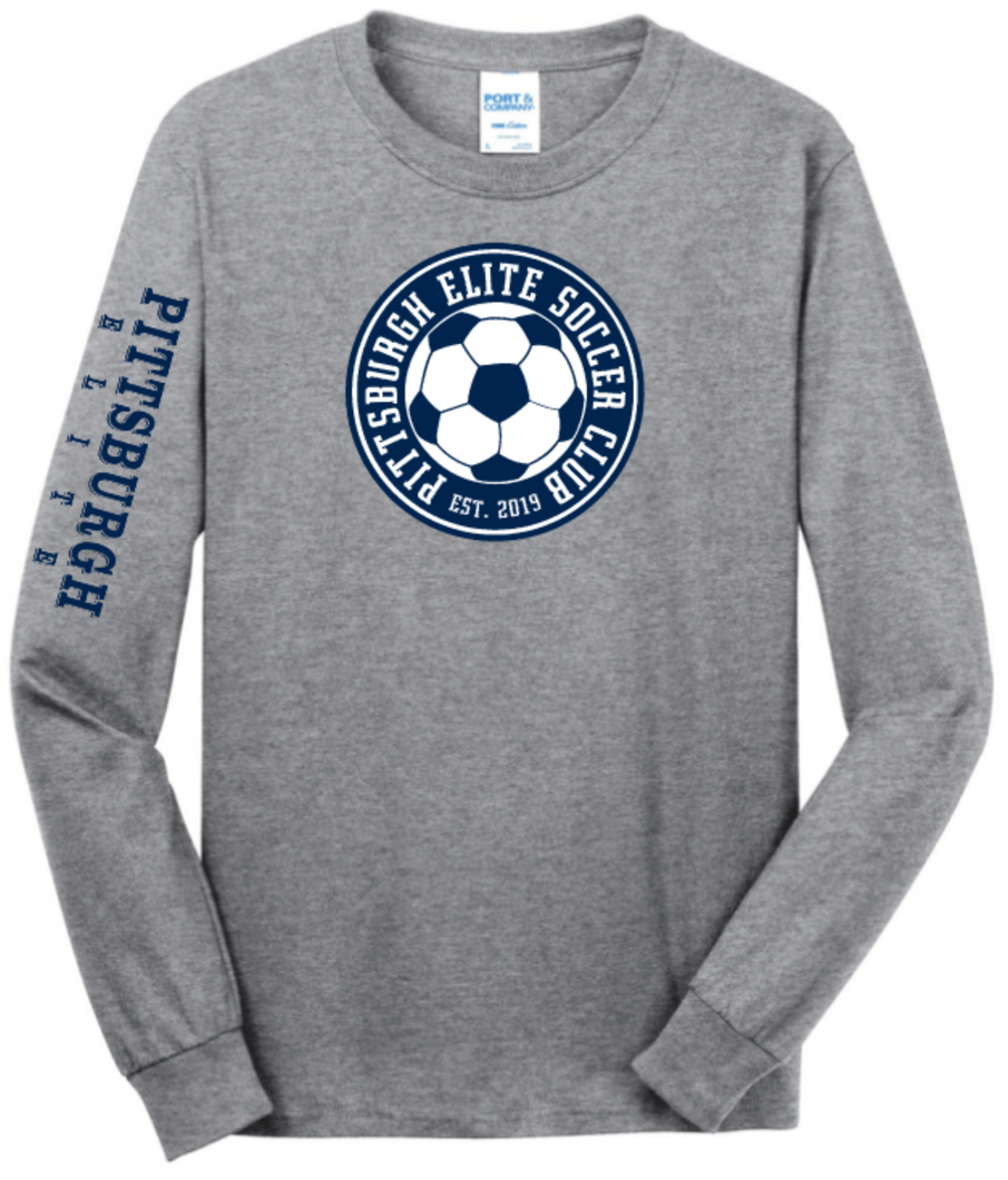 PITTSBURGH ELITE UNISEX LONGSLEEVE COTTON SHIRT W/ ARM DESIGN