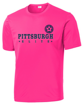 Load image into Gallery viewer, PITTSBURGH ELITE SHORT SLEEVE PERFORMANCE POSI-CHARGE COMPETITOR UNISEX T-SHIRT - CLASSIC DESIGN - PINK