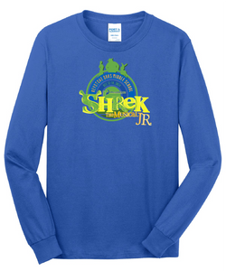 KEYSTONE OAKS - SHREK JR: CORE COTTON YOUTH & ADULT LONG SLEEVE - WHITE OR ROYAL BLUE