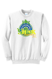 KEYSTONE OAKS - SHREK JR: ADULT CREWNECK SWEATSHIRT - ROYAL BLUE OR WHITE