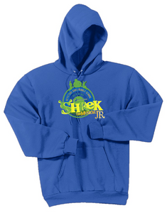 KEYSTONE OAKS - SHREK JR: YOUTH & ADULT HOODED SWEATSHIRT - ROYAL BLUE OR WHITE