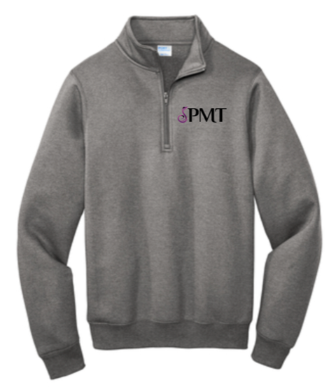 PMT GREY ADULT 1/4 ZIP SWEATSHIRT