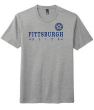 Load image into Gallery viewer, PITTSBURGH ELITE SHORT SLEEVE TRI-BLEND T-SHIRT - CLASSIC DESIGN - GREY, WHITE OR NAVY