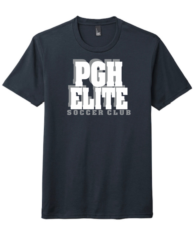 PITTSBURGH ELITE SHORT SLEEVE TRI-BLEND T-SHIRT - SHADOW DESIGN